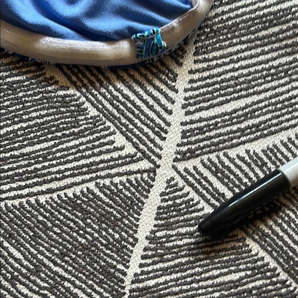 Ralph Lauren Blue One Piece Swimsuit with Ruched Detail size 12 good condition - Picture 8 of 10